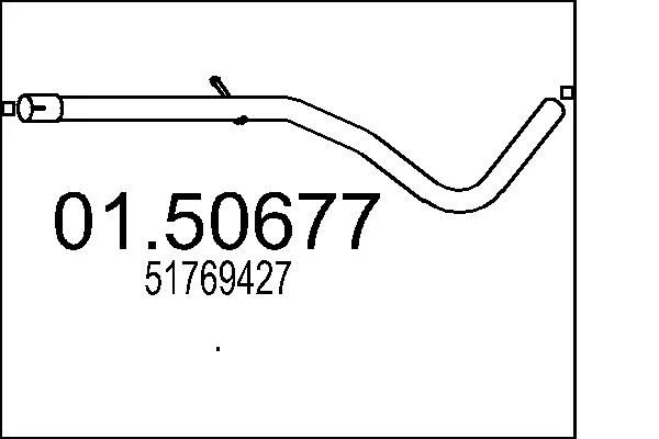 Stredový tlmič výfuku MTS 01.50677