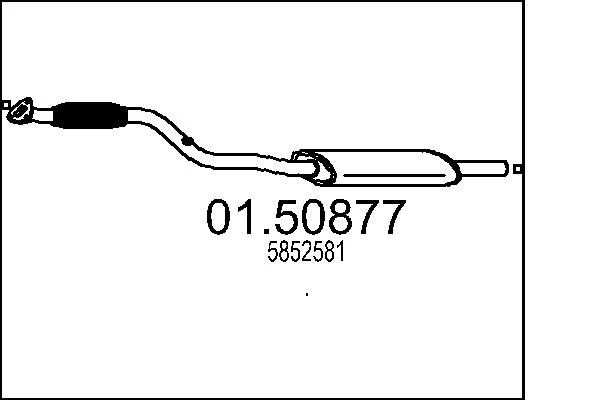 Centre Muffler MTS 01.50877
