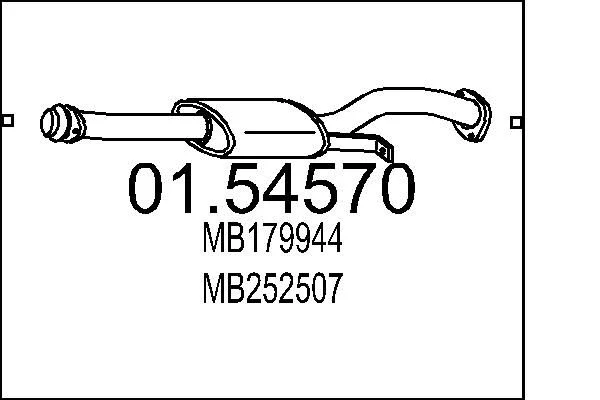 Centre Muffler MTS 01.54570