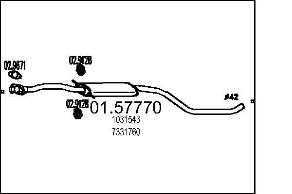 Centre Muffler MTS 01.57770