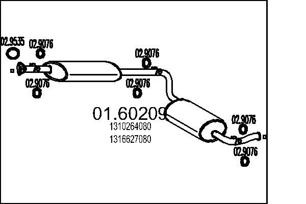 Rear Muffler MTS 01.60209