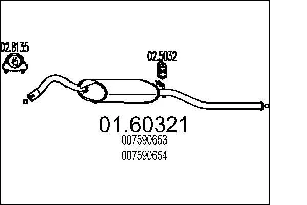 Rear Muffler MTS 01.60321