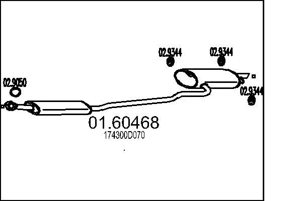 Rear Muffler MTS 01.60468