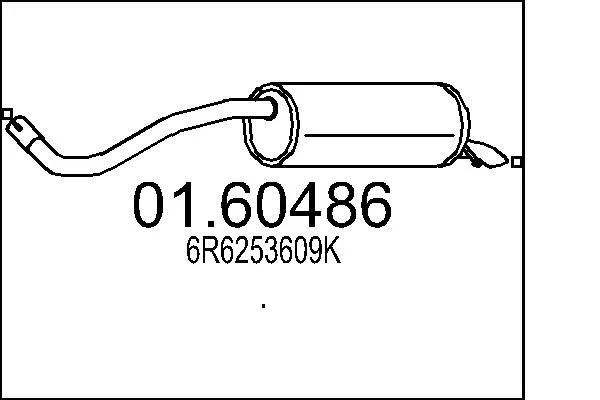 Rear Muffler MTS 01.60486