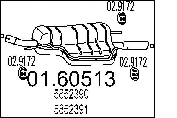 Rear Muffler MTS 01.60513