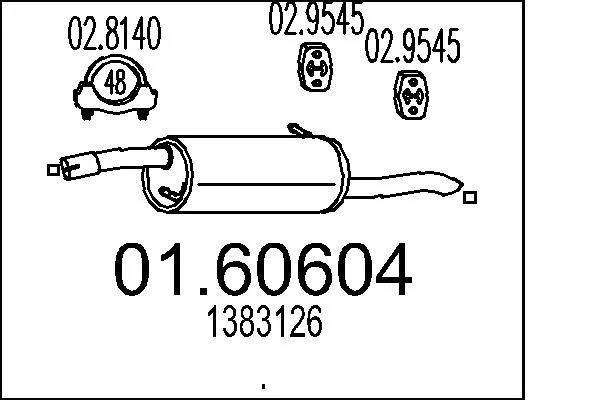 Rear Muffler MTS 01.60604