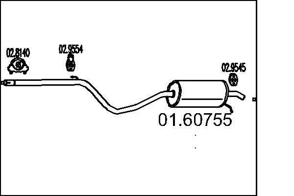 Rear Muffler MTS 01.60755