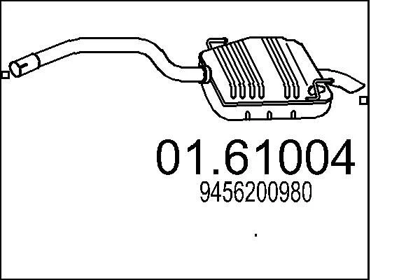 Rear Muffler MTS 01.61004