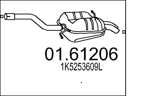 Rear Muffler MTS 01.61206