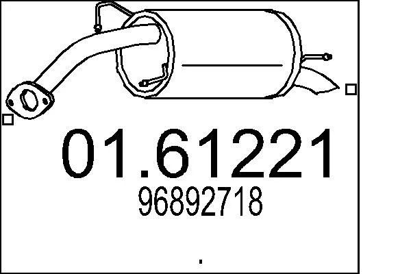 Rear Muffler MTS 01.61221