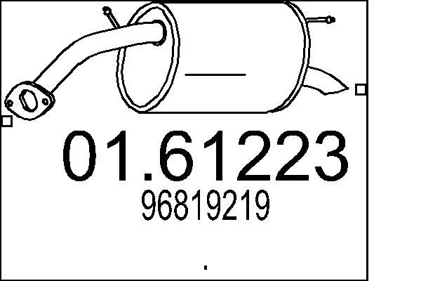 Rear Muffler MTS 01.61223