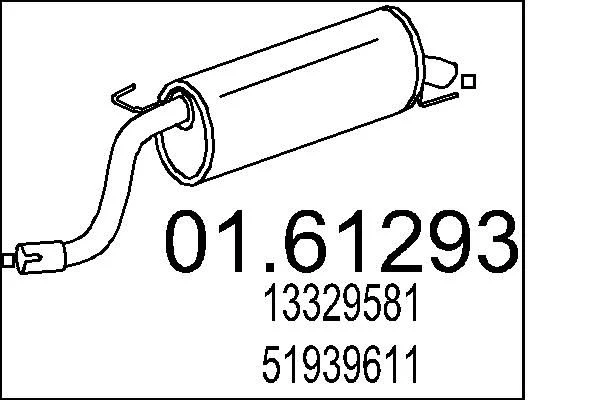 Rear Muffler MTS 01.61293