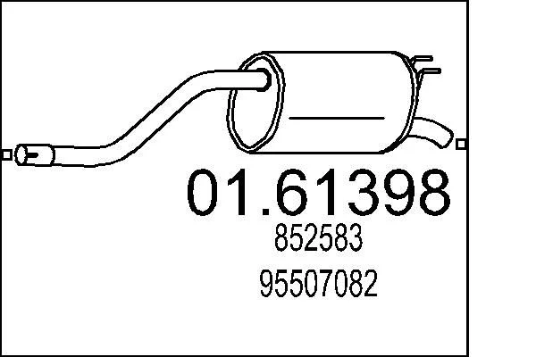 Rear Muffler MTS 01.61398