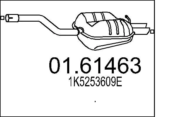 Rear Muffler MTS 01.61463