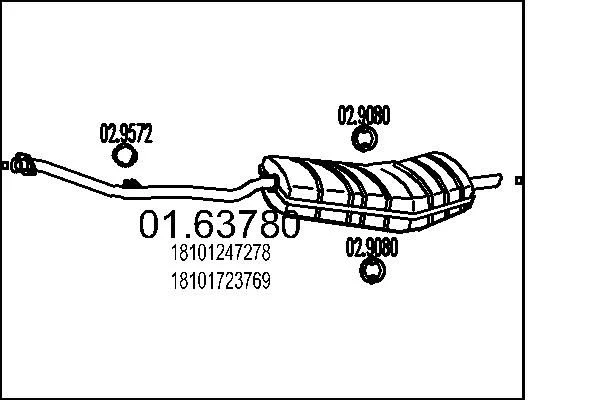 Rear Muffler MTS 01.63780