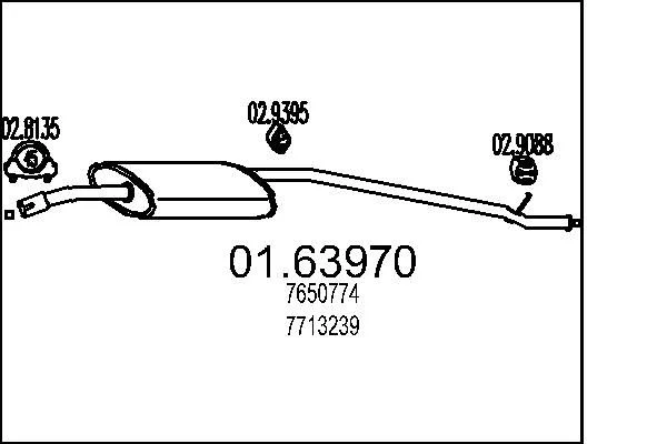 Rear Muffler MTS 01.63970