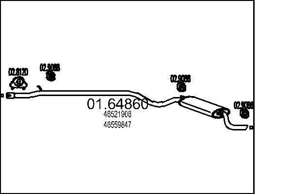 Rear Muffler MTS 01.64860
