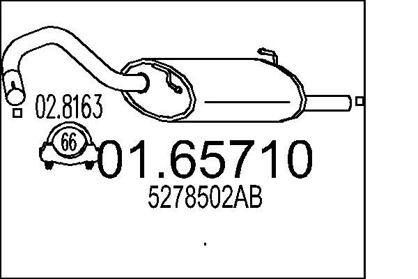 Zadný tlmič výfuku MTS 01.65710