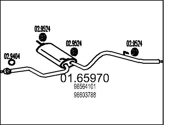 Rear Muffler MTS 01.65970
