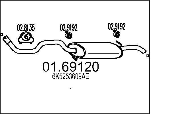Rear Muffler MTS 01.69120
