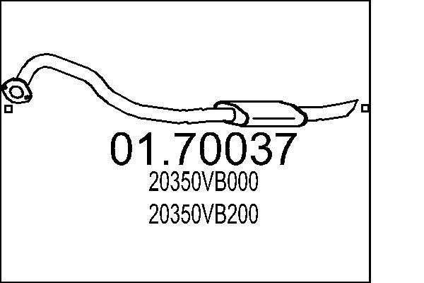 Exhaust Pipe MTS 01.70037