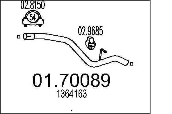 Exhaust Pipe MTS 01.70089