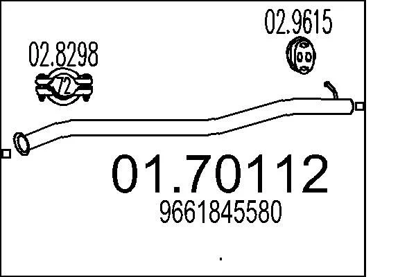 Exhaust Pipe MTS 01.70112
