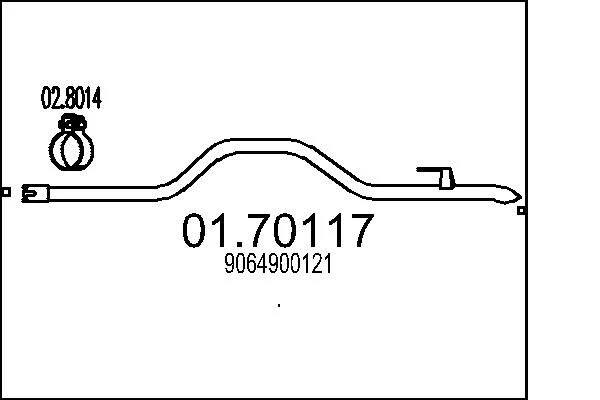 Exhaust Pipe MTS 01.70117