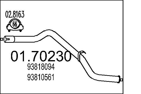 Išleidimo kolektorius MTS 01.70230