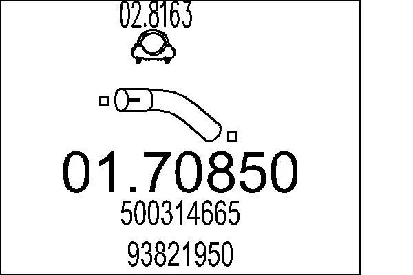 Exhaust Pipe MTS 01.70850