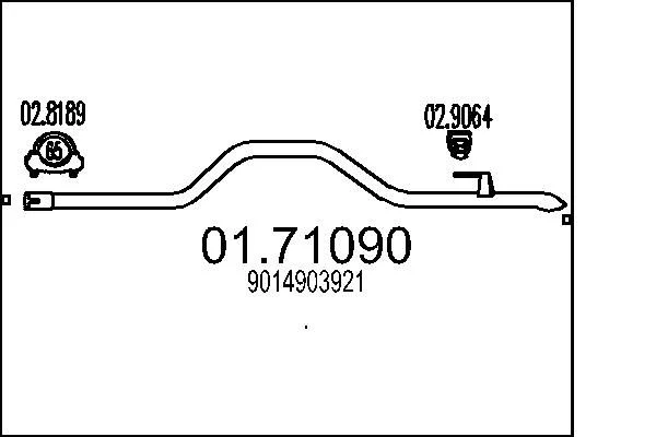 Išleidimo kolektorius MTS 01.71090