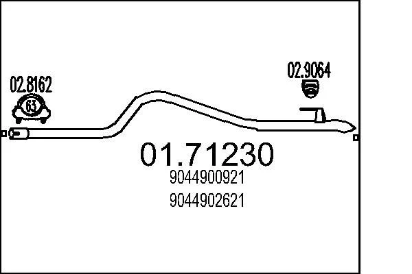 Išleidimo kolektorius MTS 01.71230