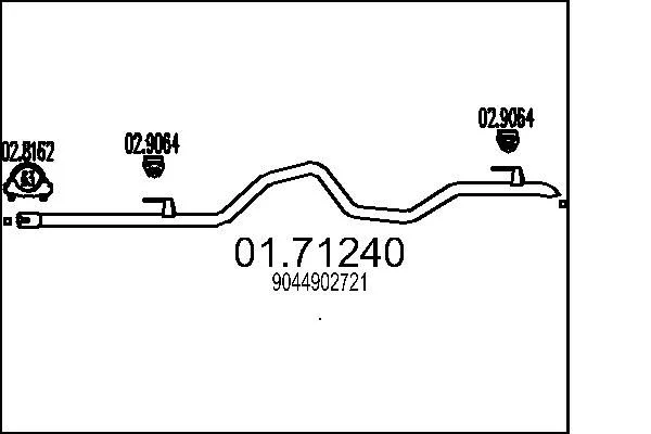 Exhaust Pipe MTS 01.71240