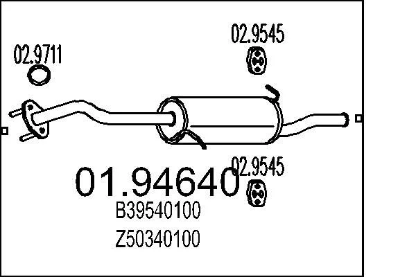 Rear Muffler MTS 01.94640
