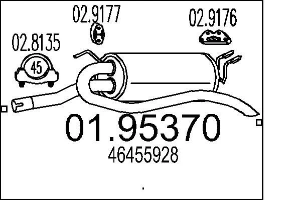 Rear Muffler MTS 01.95370