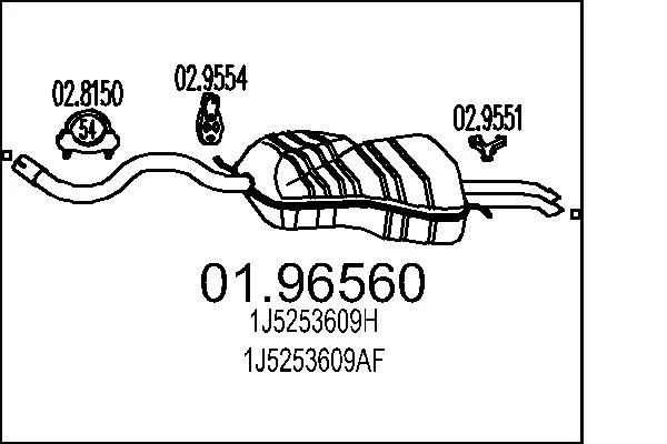 Rear Muffler MTS 01.96560