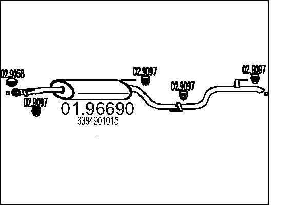 Rear Muffler MTS 01.96690