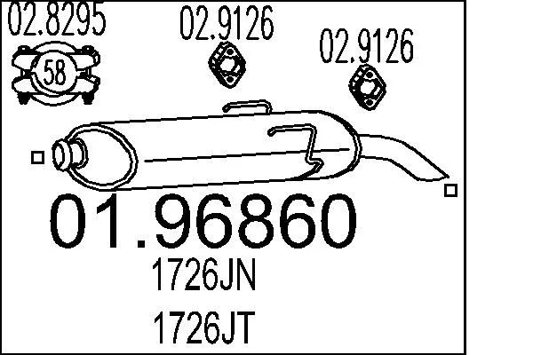 Rear Muffler MTS 01.96860