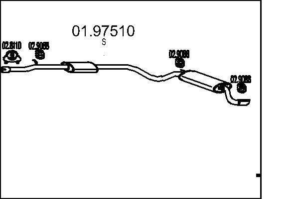 Rear Muffler MTS 01.97510