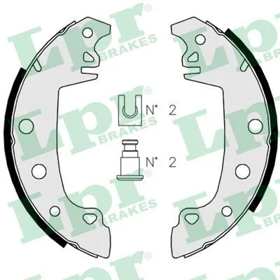 Brake Shoe Set LPR 02850