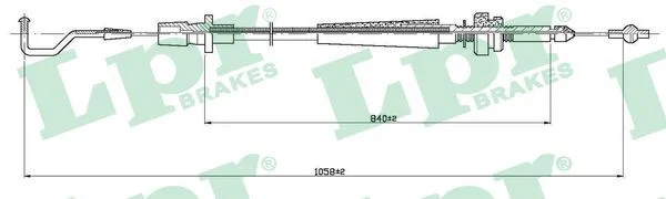 Accelerator Cable LPR C0003A