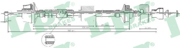 Cable Pull, clutch control LPR C0029C