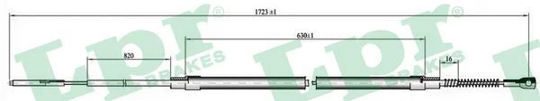 Cable Pull, parking brake LPR C0072B