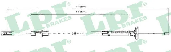Ťažné lanko, ovládanie spojky LPR C0263C