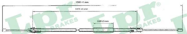 Cable Pull, parking brake LPR C0402B