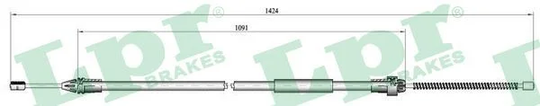 Cable Pull, parking brake LPR C0687B