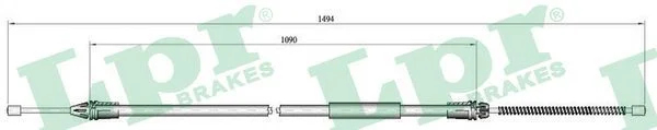Cable Pull, parking brake LPR C0718B
