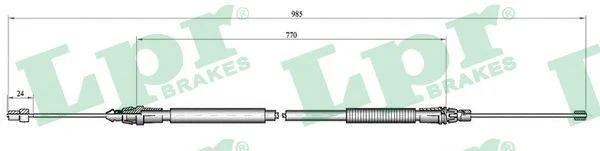 Trosas, stovėjimo stabdys LPR C0759B