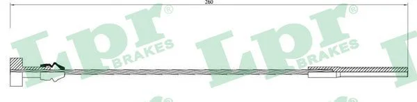 Cable Pull, parking brake LPR C0919B