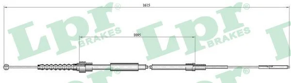 Trosas, stovėjimo stabdys LPR C0942B